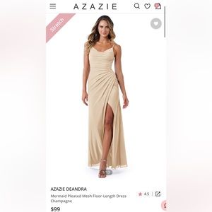 Azazie Deandra Dress NWT